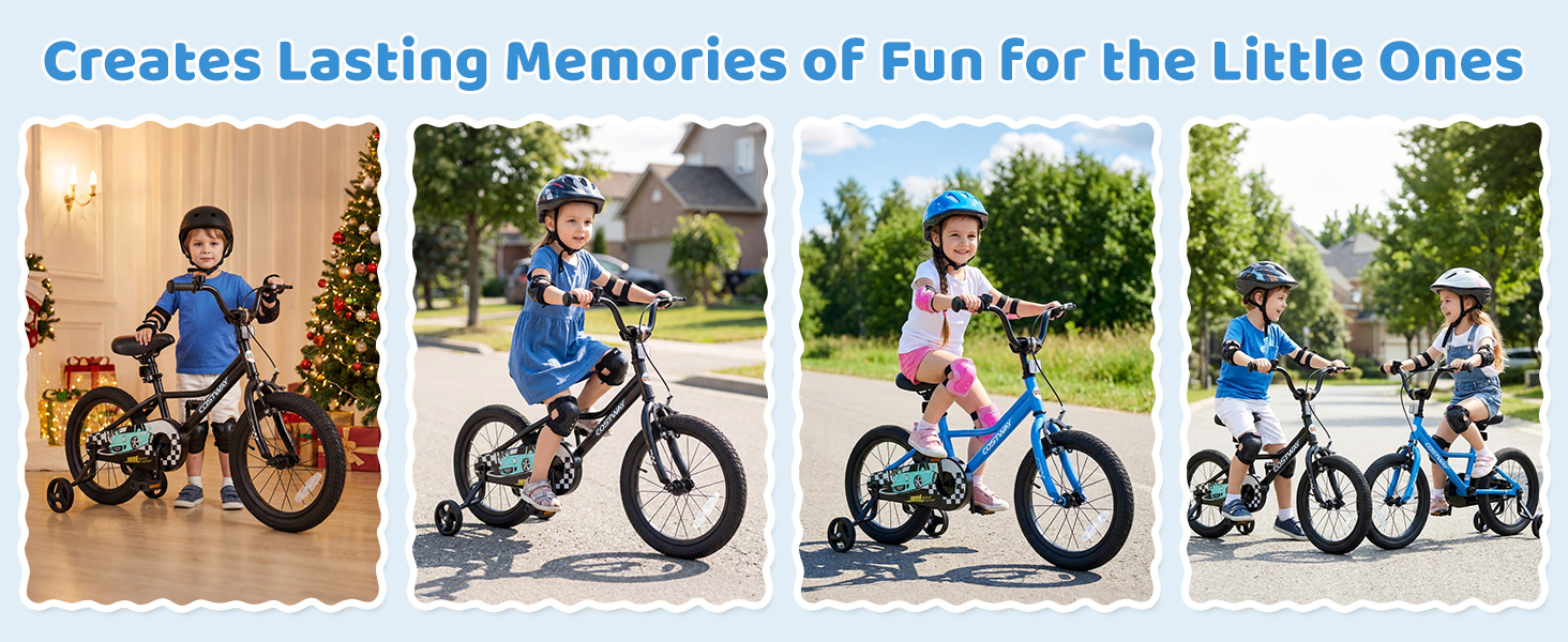 12/14/16/18 Inch Kids Bike with Removable Training Wheels for Aged